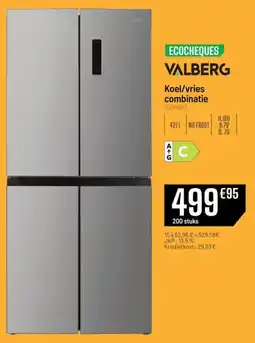 Electro Depot koel/vries combinatie valberg aanbieding