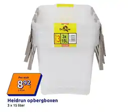 Action Heidrun opbergboxen aanbieding