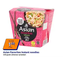 Action asian favorites instant noodles aanbieding