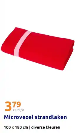 Action Microvezel strandlaken aanbieding