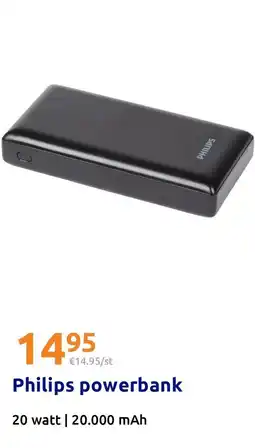 Action Philips powerbank aanbieding