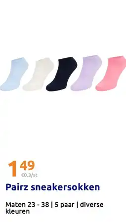 Action Pairz sneakersokken aanbieding