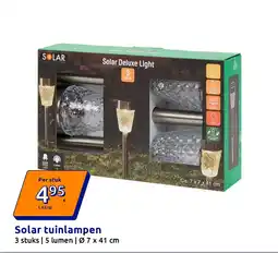 Action Solar tuinlampen aanbieding