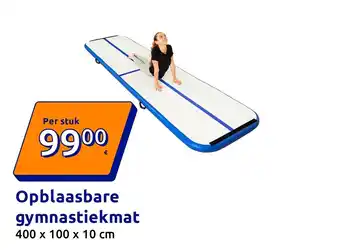 Action Opblaasbare gymnastiekmat aanbieding