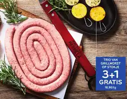 Alvo trio van grillworst op stokje aanbieding
