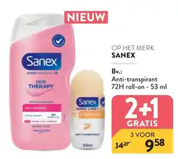 Di Sanex skin therapy anti-dryness shower cream aanbieding
