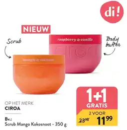 Di Scrub mango kokosnoot aanbieding