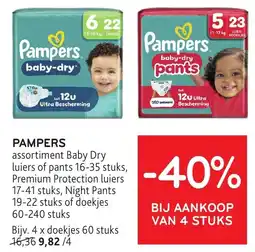 Alvo Pampers assortiment Baby Dry aanbieding