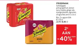 Alvo Schweppes frisdrank aanbieding