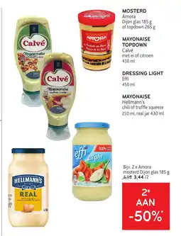 Alvo Mosterd, mayonaise topdown, dressing light, mayonaise aanbieding