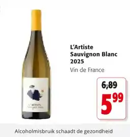 Colruyt L'artiste sauvignon blanc aanbieding