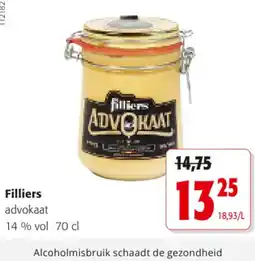 Colruyt Filliers advokaat aanbieding