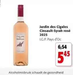 Colruyt Jardin des Cigales Cinsault-Syrah rosé aanbieding