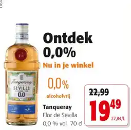 Colruyt Tanqueray Flor de Sevilla aanbieding