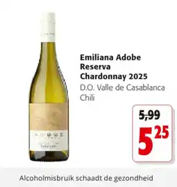Colruyt emiliana adobe reserva chardonnay 2025 aanbieding