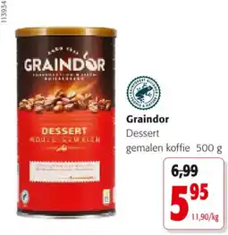 Colruyt Graindor dessert gemalen koffie aanbieding