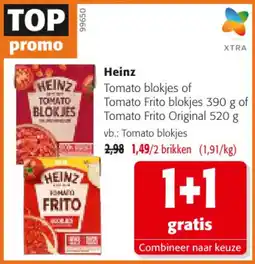 Colruyt Heinz tomato blokjes aanbieding