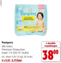 Colruyt Pampers alle luiers aanbieding