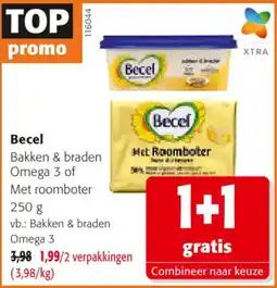 Colruyt Becel Bakken & braden Omega 3 of Met roomboter aanbieding