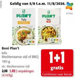 Colruyt Boni Plan't tofu aanbieding