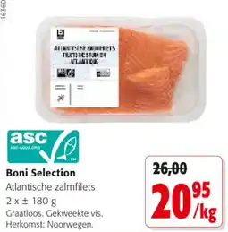 Colruyt Boni Selection Atlantische zalmfilets aanbieding