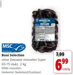 Colruyt Boni Selection verse Zeeuwse mosselen Super aanbieding