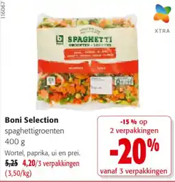 Colruyt Boni Selection spaghettigroenten aanbieding