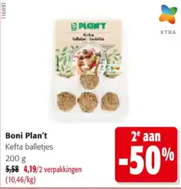 Colruyt Boni Plan't Kefta balletjes aanbieding