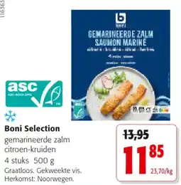 Colruyt Boni Selection gemarineerde zalm aanbieding