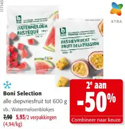 Colruyt Boni Selection diepvriesfruit aanbieding