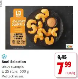 Colruyt Boni Selection crispy scampi's aanbieding