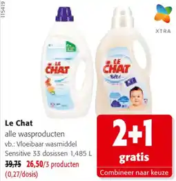 Colruyt Le Chat alle wasproducten aanbieding