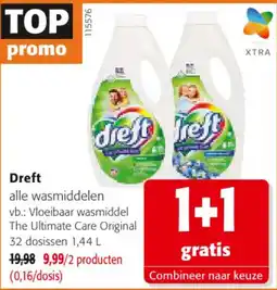 Colruyt Dreft alle wasmiddelen aanbieding