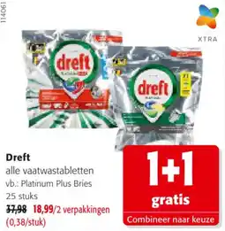 Colruyt Dreft alle vaatwastabletten aanbieding