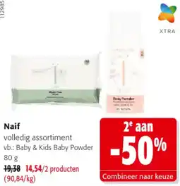 Colruyt Naif volledig assortiment aanbieding