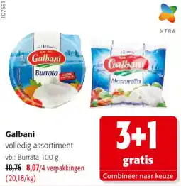 Colruyt Galbani volledig assortiment aanbieding