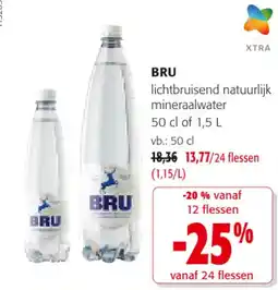 Colruyt Bru lichtbruisend natuurlijk mineraalwater aanbieding