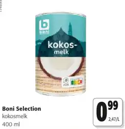 Colruyt boni selection kokosmelk aanbieding