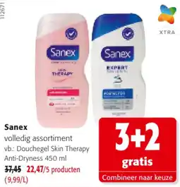 Colruyt Sanex volledig assortiment aanbieding