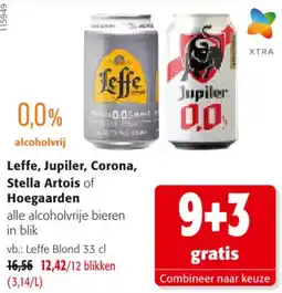 Colruyt alle alcoholvrije bieren in blik aanbieding