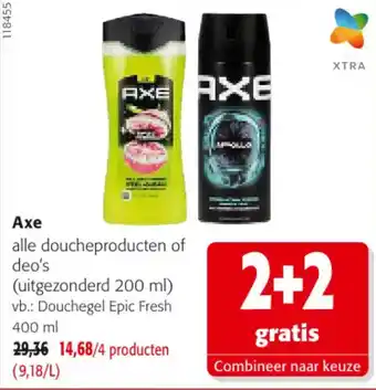 Axe alle doucheproducten of deo's