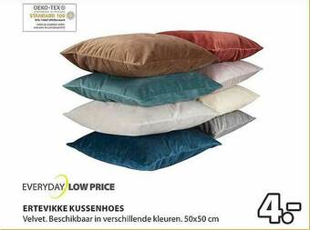 Jysk Ertevikke Kussenhoes aanbieding