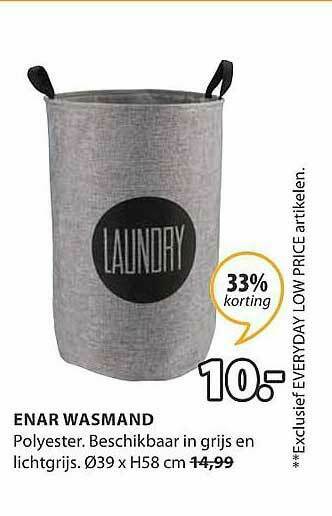 Jysk Enar Wasmand aanbieding