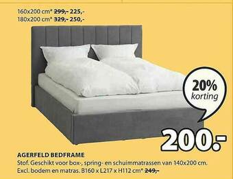 Jysk Agerfeld Bedframe aanbieding