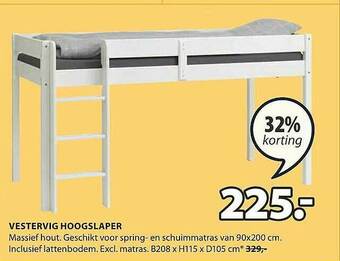 Jysk Vestervig Hoogslaper aanbieding