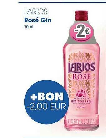 Prik en Tik Larios Rosé Gin aanbieding