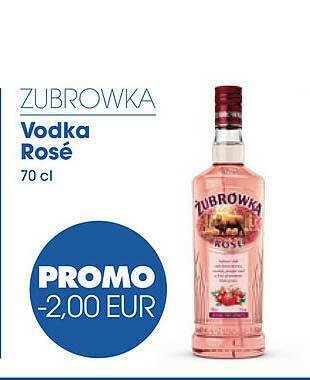 Prik en Tik Zubrowka Vodka Rosé aanbieding