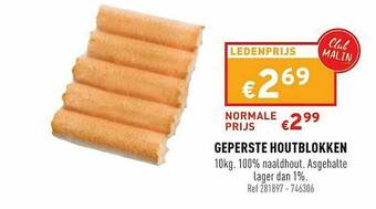 Trafic Geperste Houtblokken aanbieding