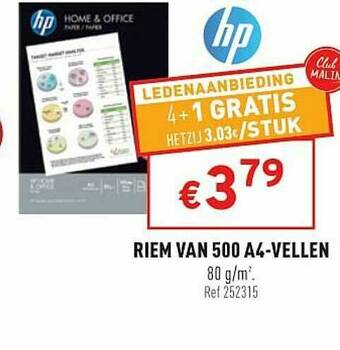 Trafic Riem Van 500 A4 Vellen aanbieding