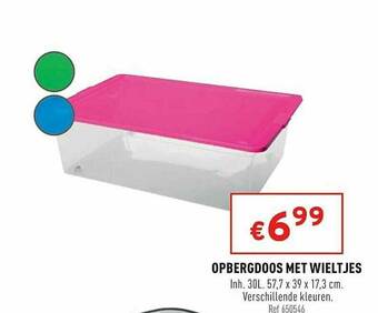 Trafic Opbergdoos Met Wieltjes aanbieding